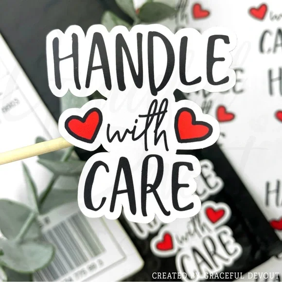Handle with care - Sticker 2" (inches) (48ct.)  [GD59-48] - Picture 2 of 5